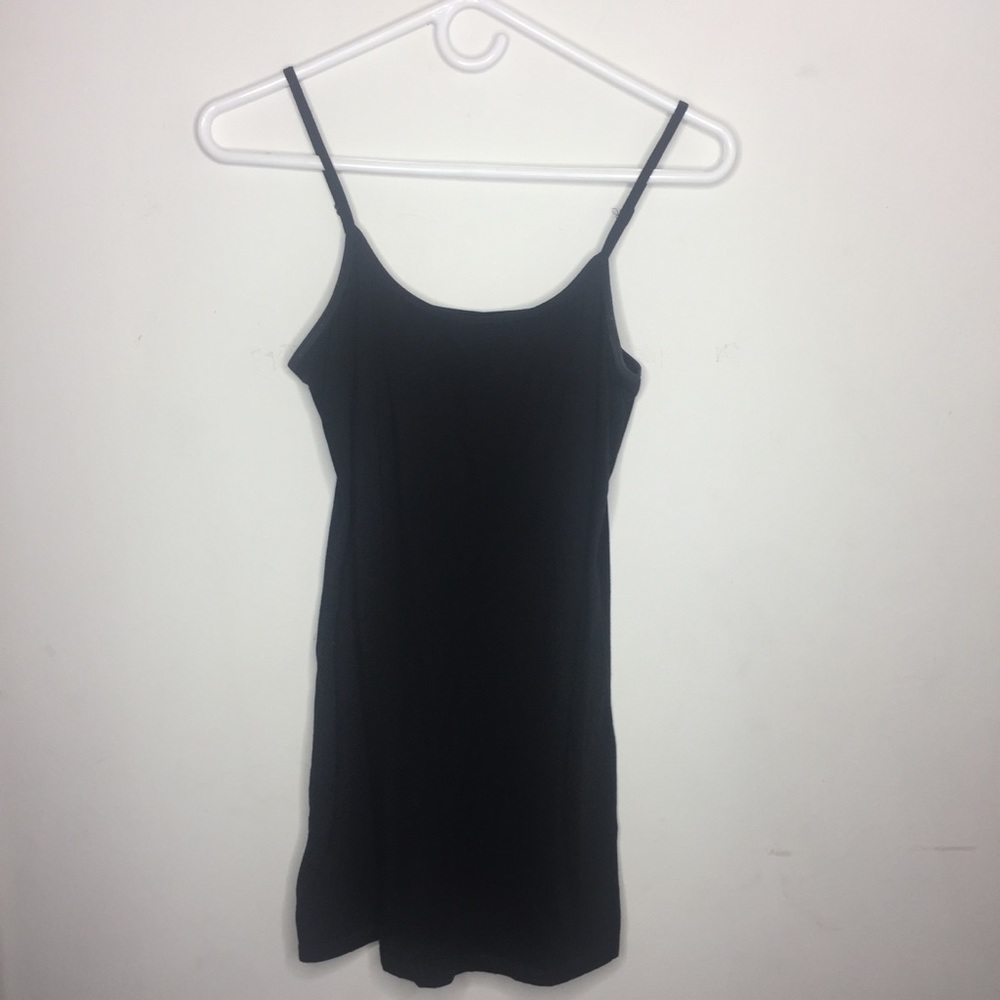 Active Basic Large Black Tank Top